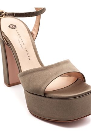 Sandalo Addis in raso color taupe ROBERTO FESTA | ADDISRASO108